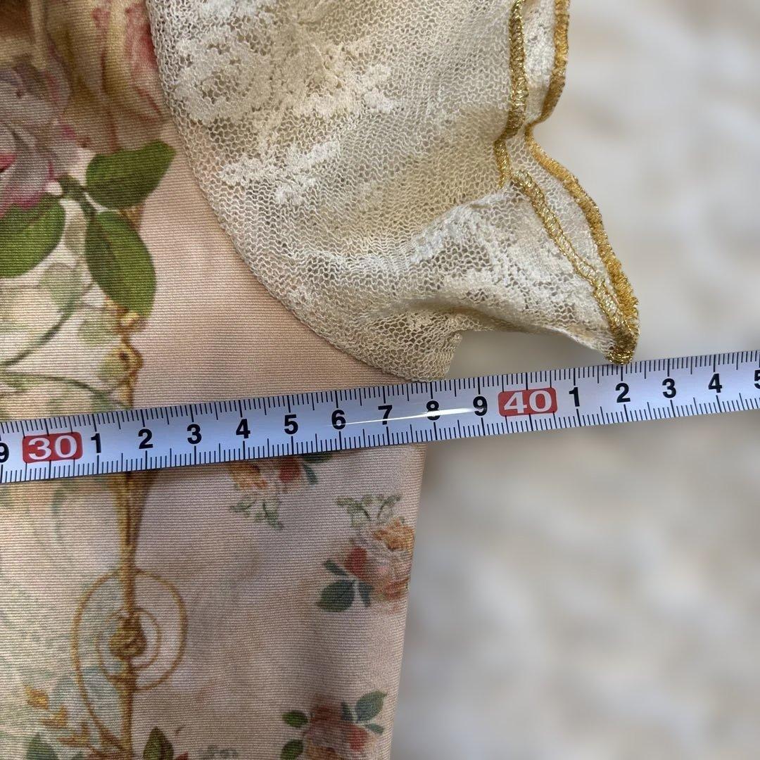 ミハエルネグリン 花柄レース付き半袖チュニック Mサイズ - メルカリ