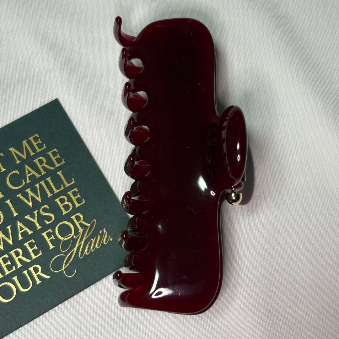 Undo Hairware】No. 4 Claw クリップ イタリア製ボルドー 【Undo