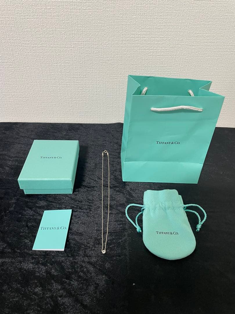 TIFFANY ティファニー アクアマリン 0.06ct ネックレス