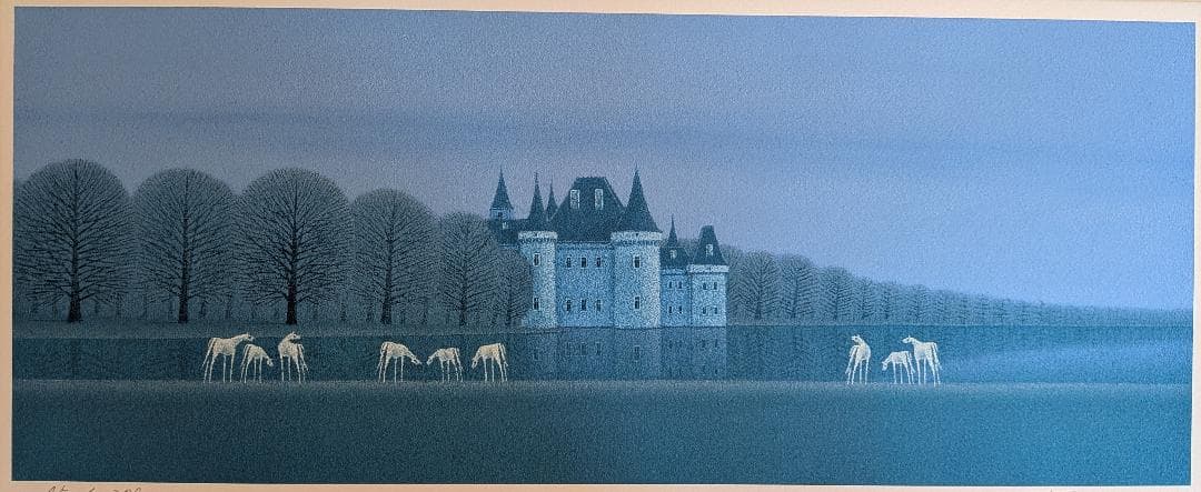 シルクスクリーン 松浦敬文 水辺の城B - メルカリ