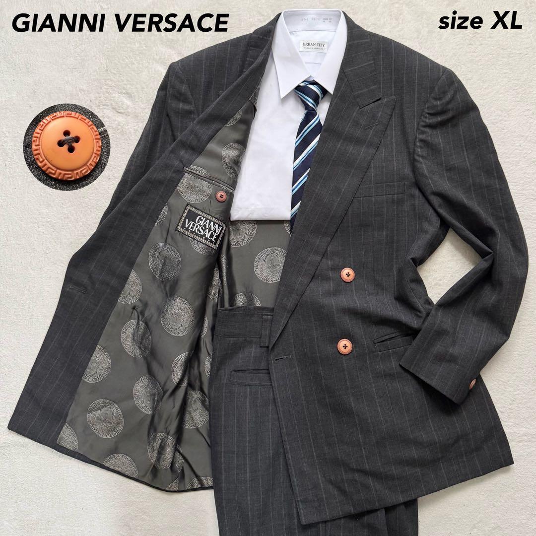 極美品 ジャンニヴェルサーチ スーツ セットアップ ダブル メデューサ