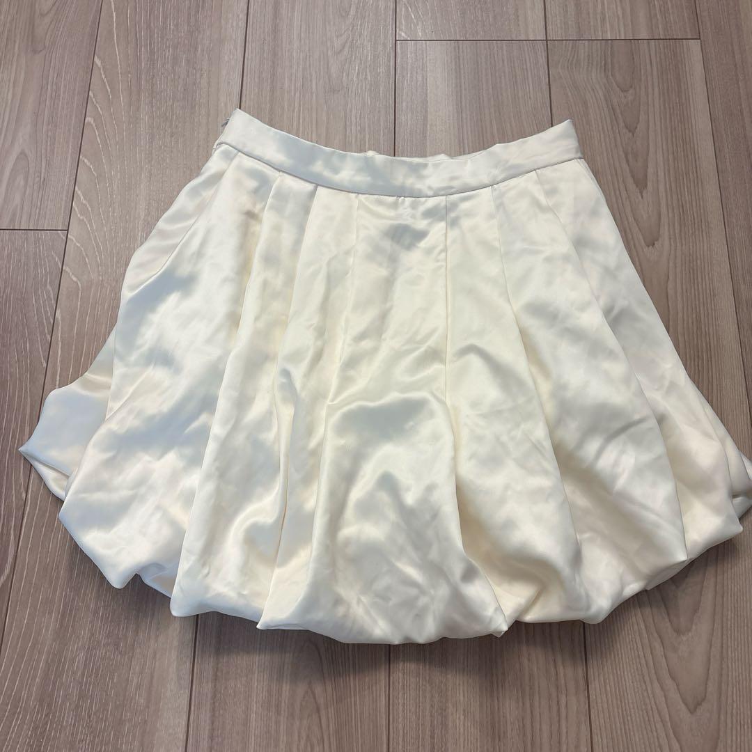 the toe venice balloon skirt ホワイト - メルカリ
