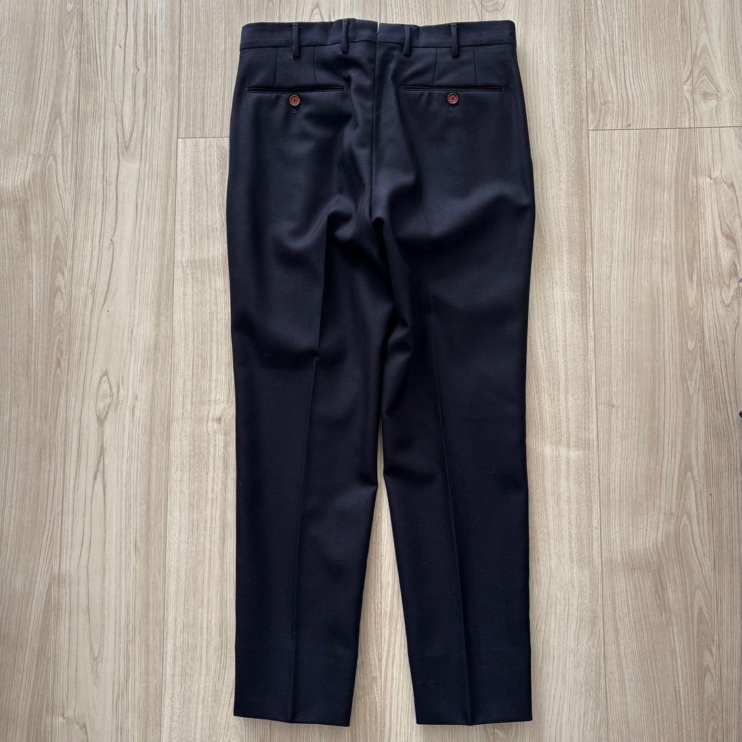 美品】PT TORINO スラックス ネイビー 48 L ヘリンボーン 春秋冬