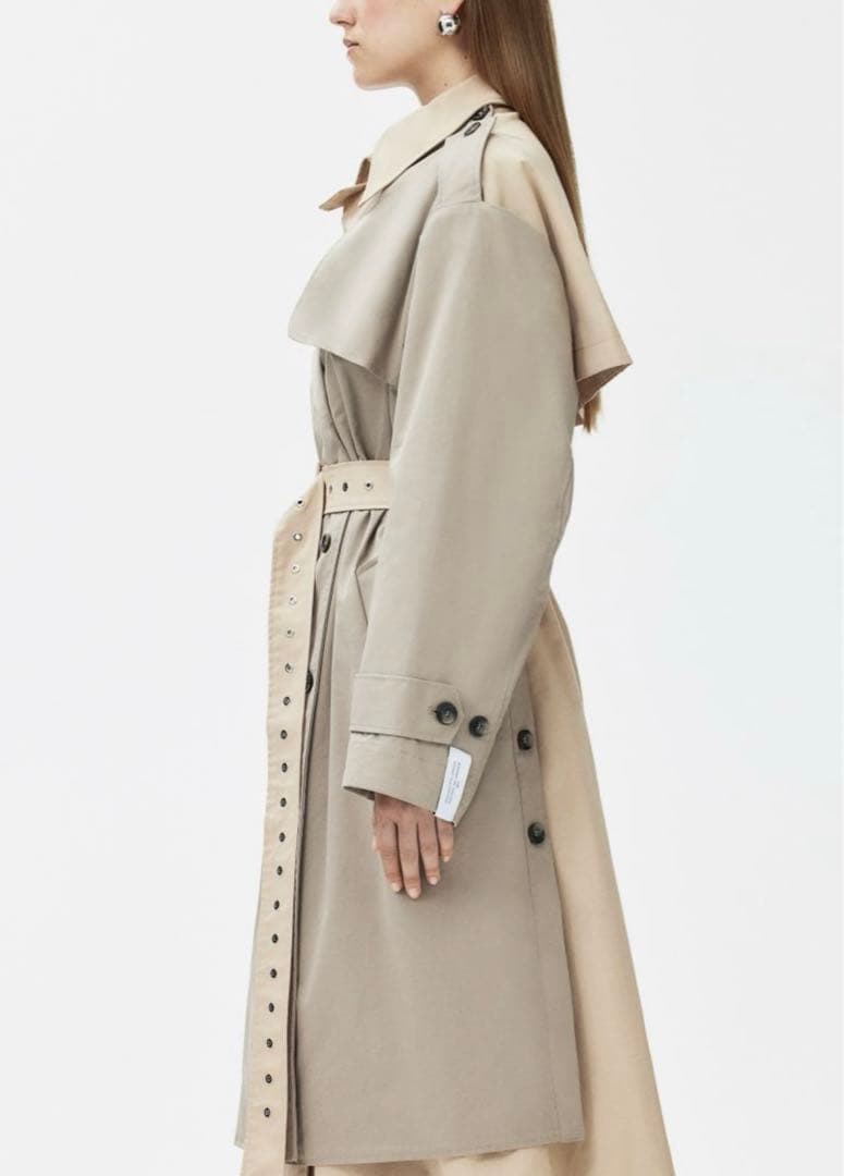 新品タグ付き】【完売品XS】rokh×H&M ツーピースツイルトレンチコート