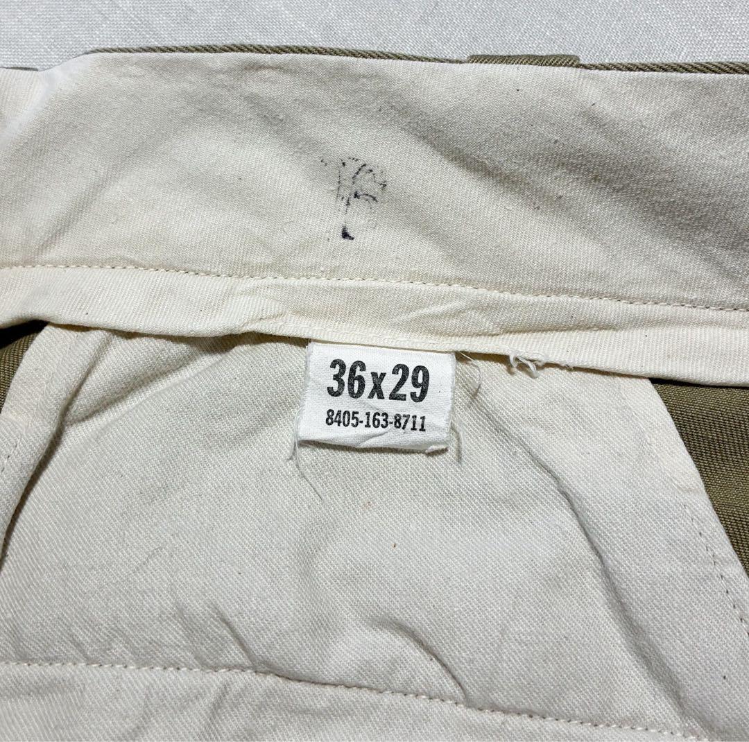 良品 60s 米軍 8.2oz コットン チノパン W36 L29 ミリタリー