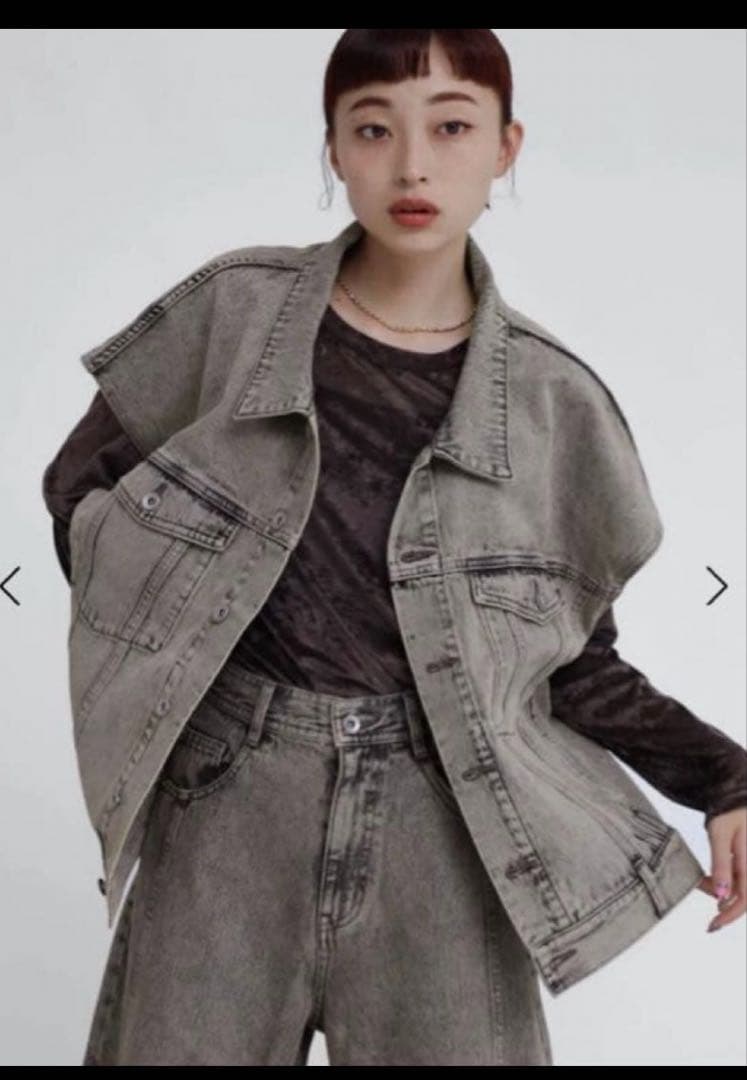 新品 RADIATE ラディエイトグレーデニム オーバーサイズ ベスト