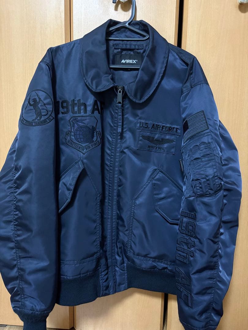 【こーじー】AVIREX MA-1 フライトジャケット ネイビー 中古・古着通販】AVIREX (アヴィレックス) MA-1フライトジャケット