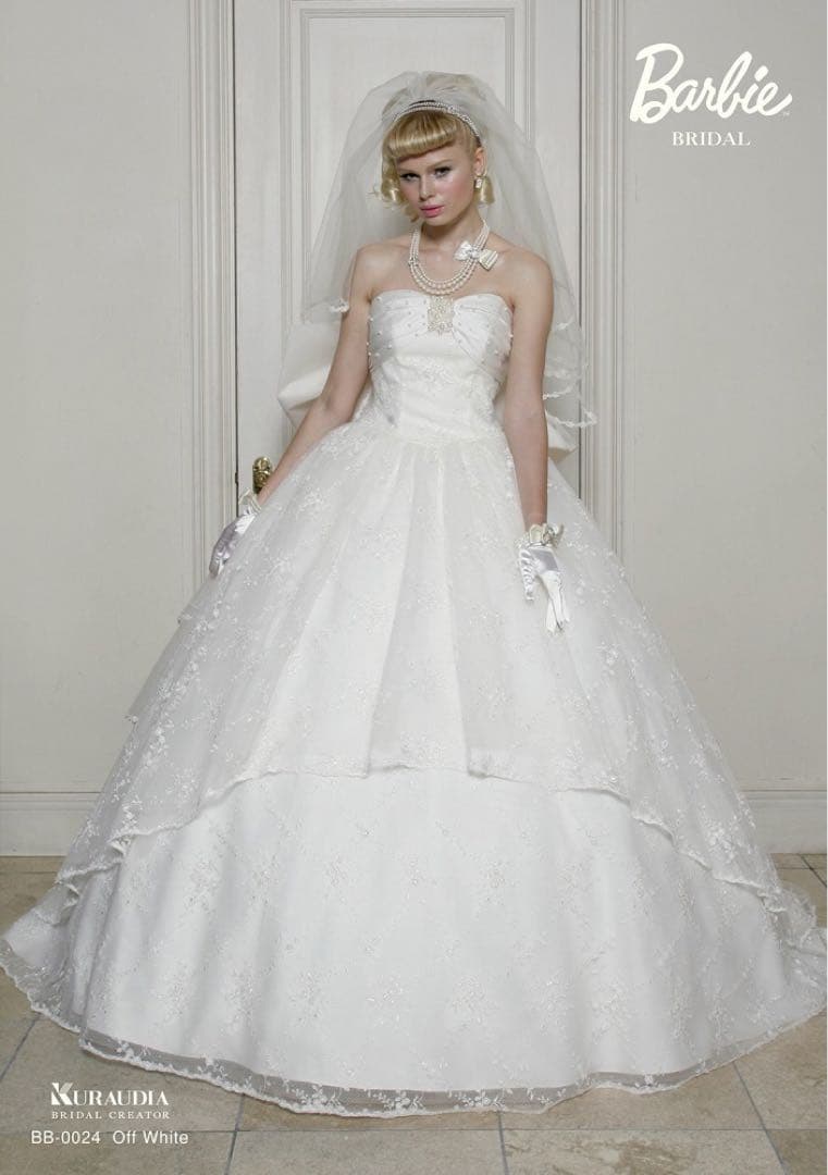 Barbie bridalウェディングドレス7-11号調整可 - メルカリ
