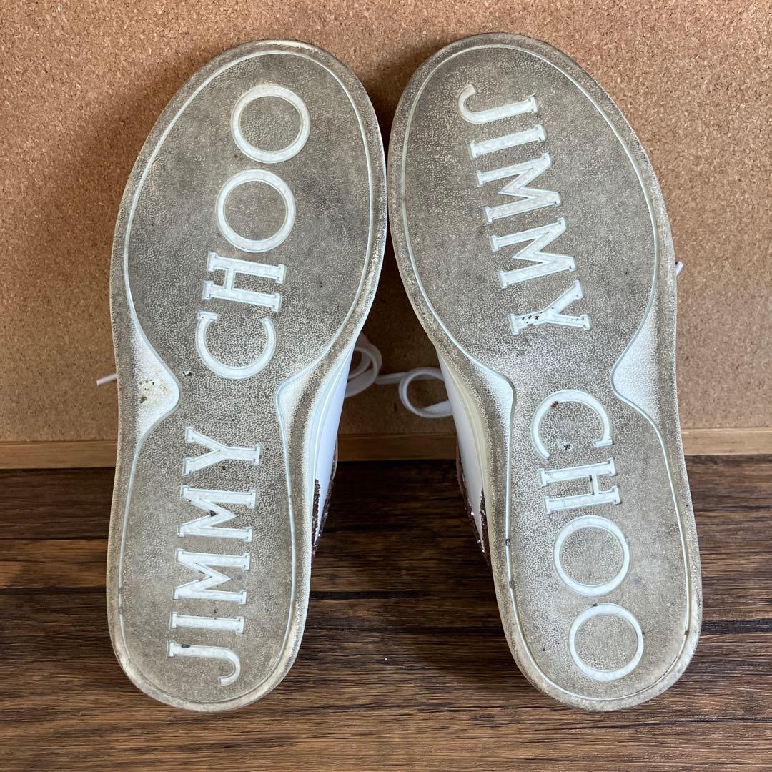 K26071）☆美品☆ジミーチュウ スパンコール スニーカー 37（約24