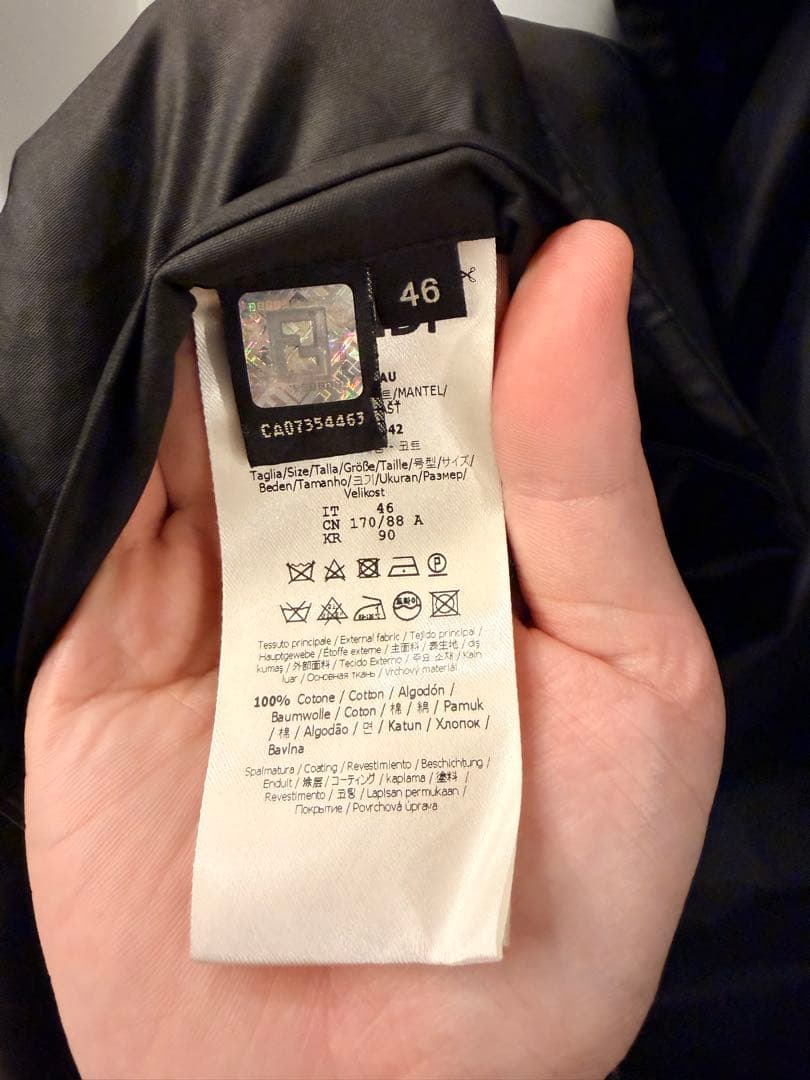 希少！！FENDI 46ストライプデザイン ナイロンジャケット - メルカリ