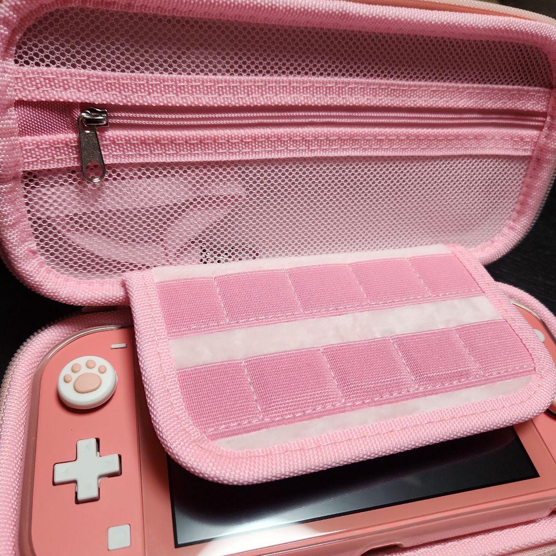 Switchライト ケース カバー付き コーラルピンク - メルカリ