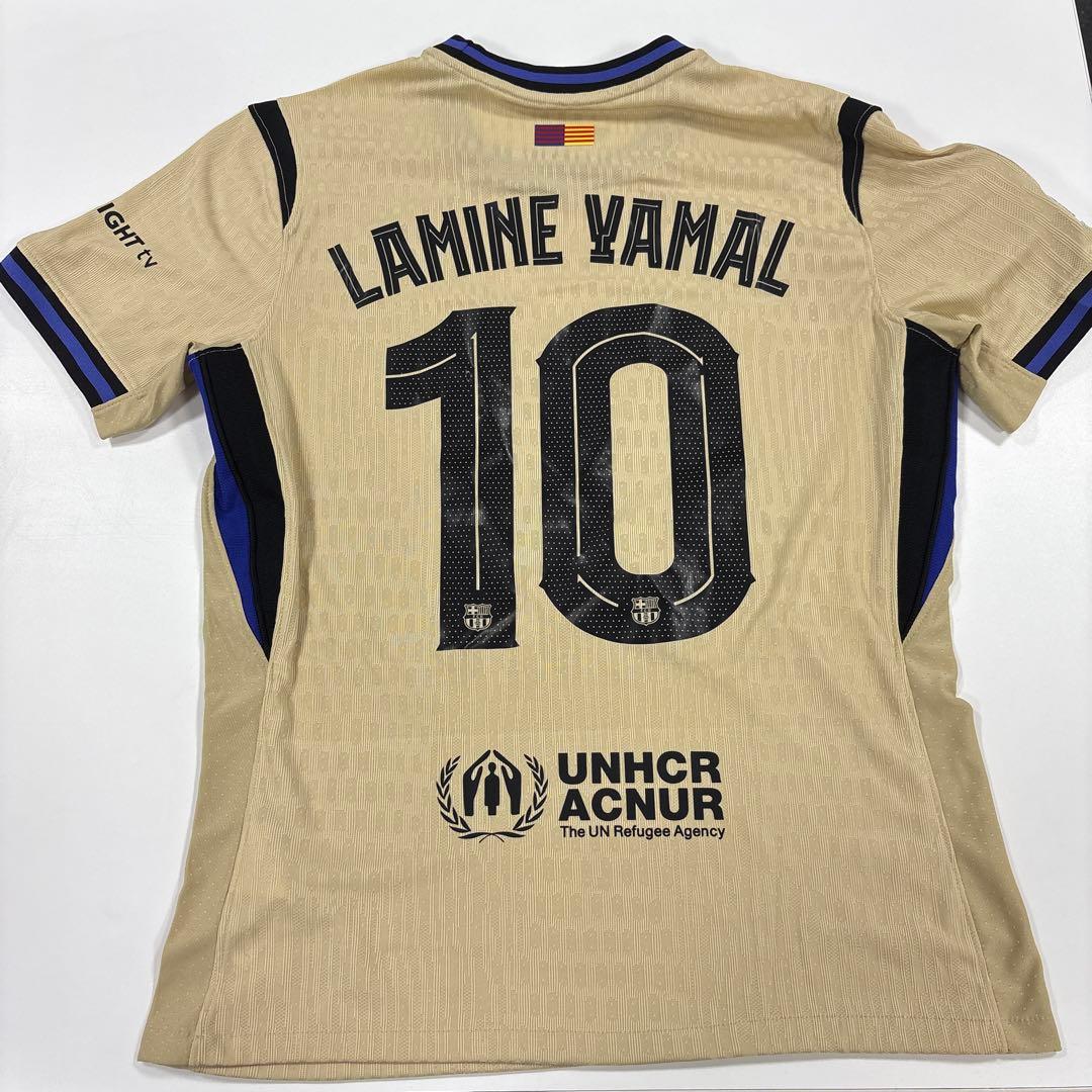 ら*。様 FCバルセロナ ラミンヤマル10 シャツオーセンテイック - メルカリ