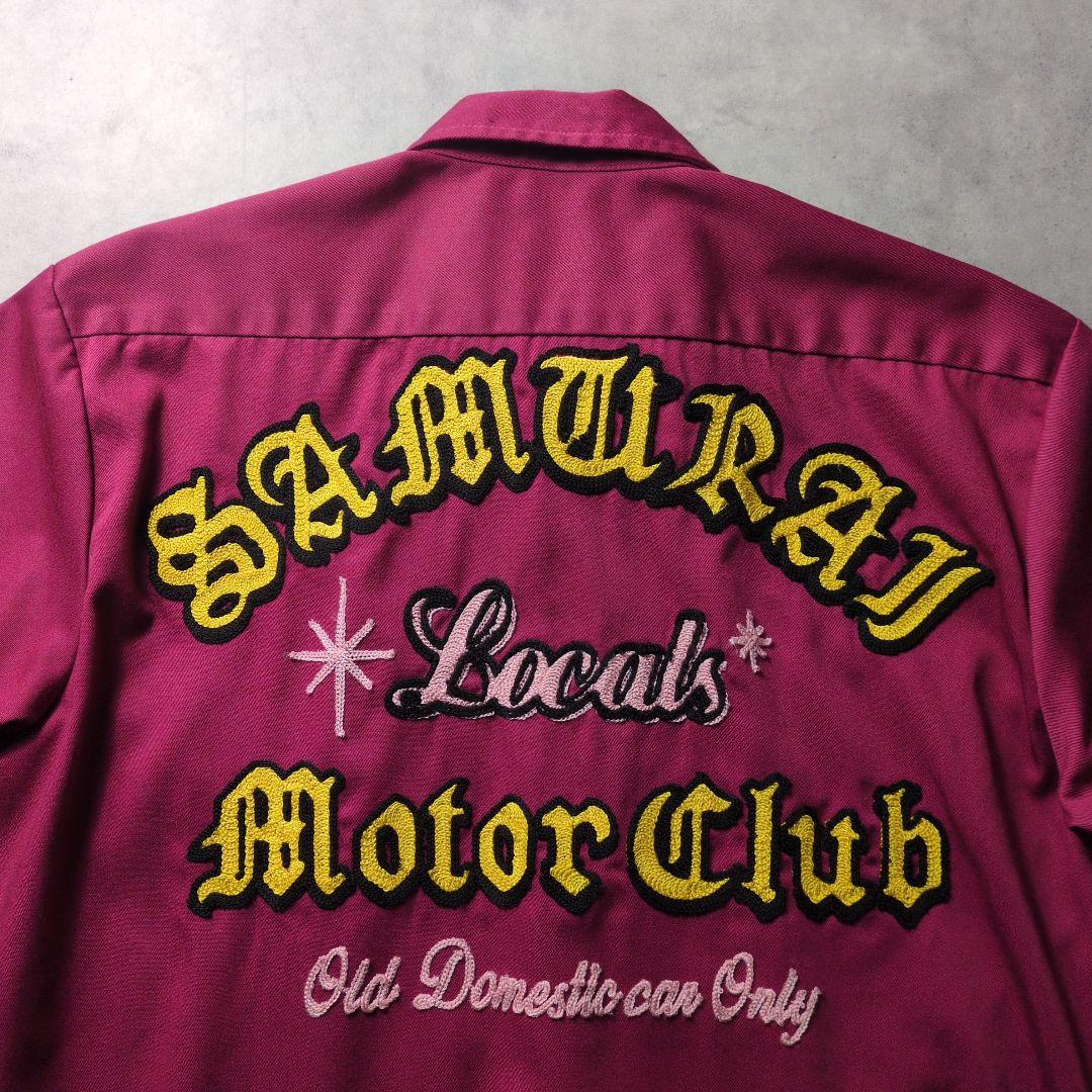 SAMURAI MOTOR CLUB 刺繍 ワークシャツ サムライジーンズ