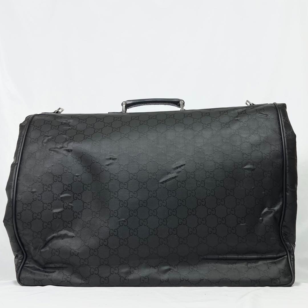 希少 GUCCI グッチ ガーメントバッグ スーツケース GG 2Way 黒