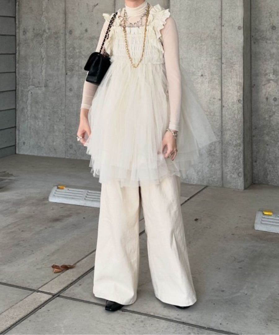 B*e様 PERNA チュールギャザーキャミソール チュールギャザーキャミソール（シャツ/ブラウス）｜PERNA（ペルナ）の