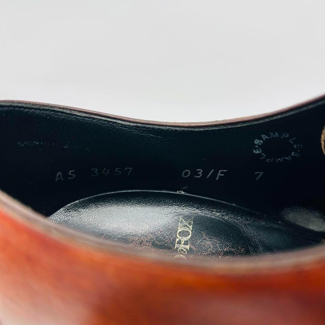 SHETLANDFOX ブライトン ストレートチップ US7 ブラウン 内羽根 - メルカリ