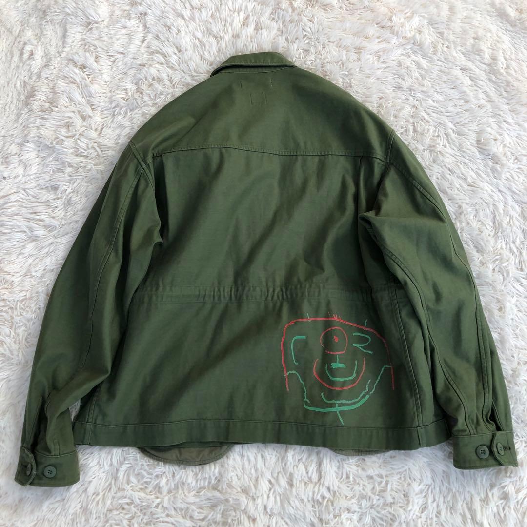 FACETASM オーバーサイズ ミリタリージャケット ファセッタズム オリーブ