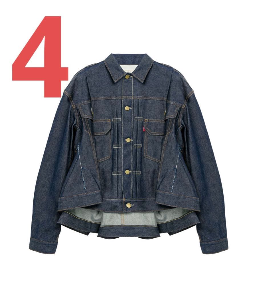 【4】sacai LEVI'S Women's Denim Jacket サカイ Levi's® X Sacai Women's Denim Jacket - Dark Wash | Levi's® US