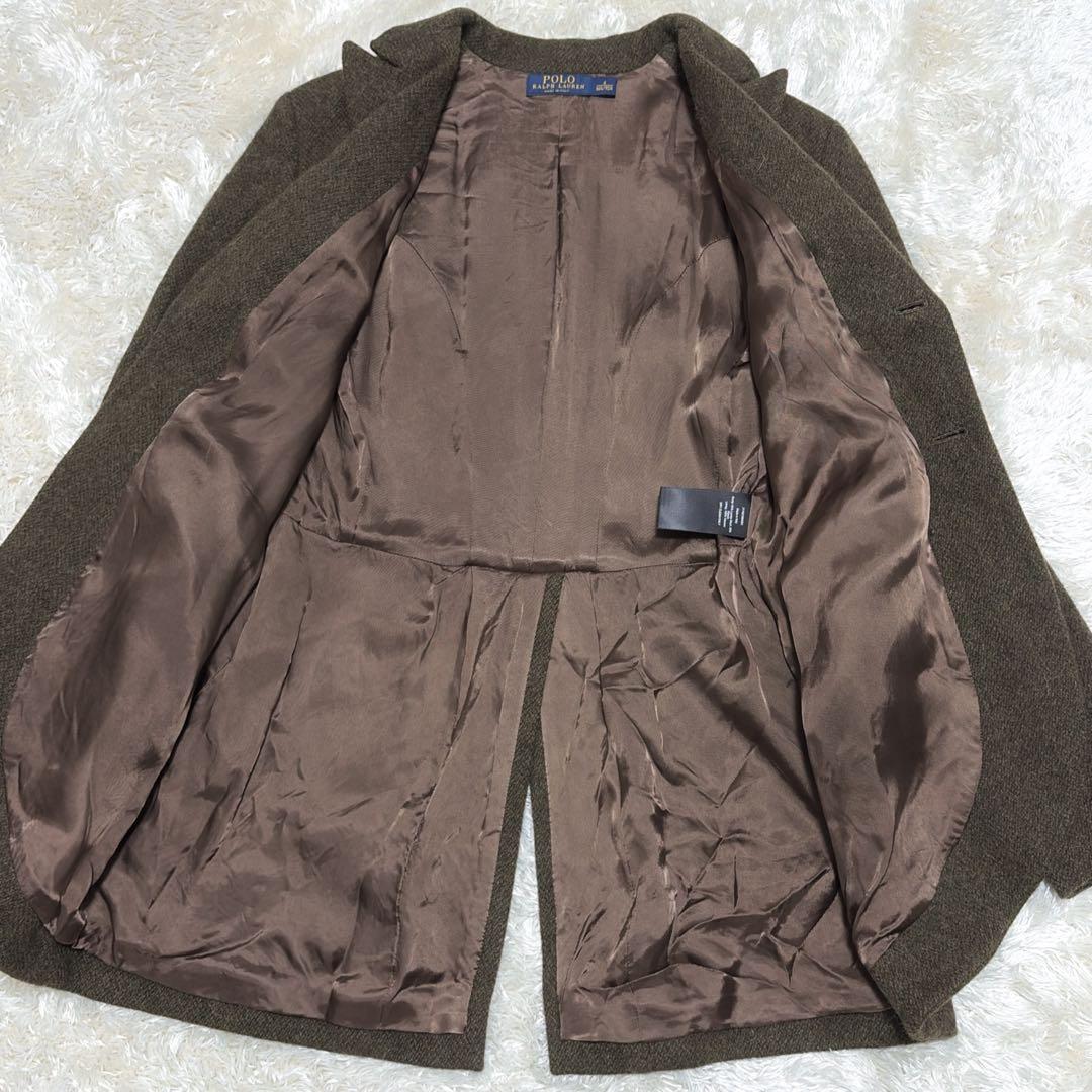 ポロラルフローレン アルパカ混 テーラードジャケット イタリー製 L