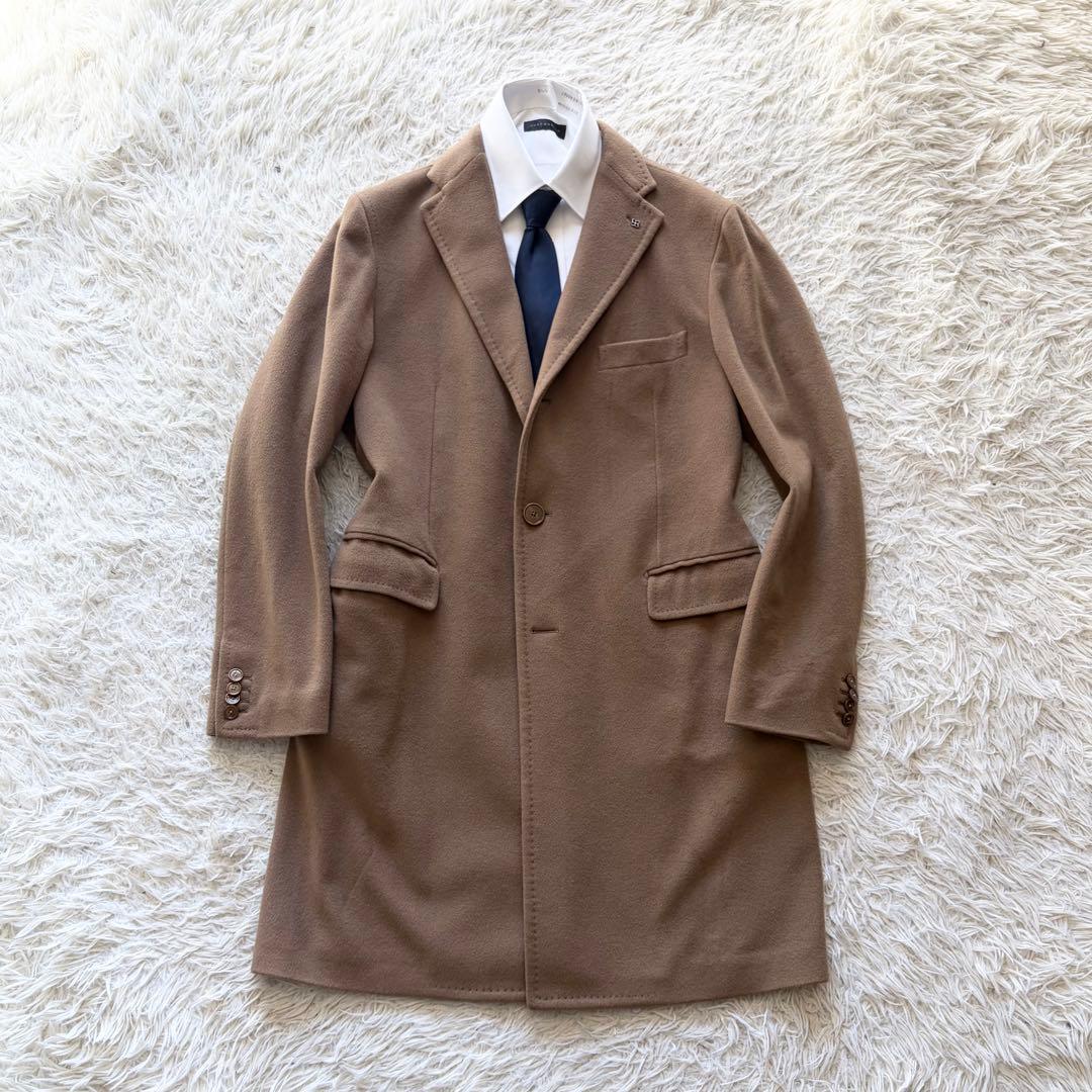 TAGLIATORE　カシミヤ100% サイズ50 キャメル タリアトーレ / TAGLIATORE / チェスター コート / ウール カシミヤ
