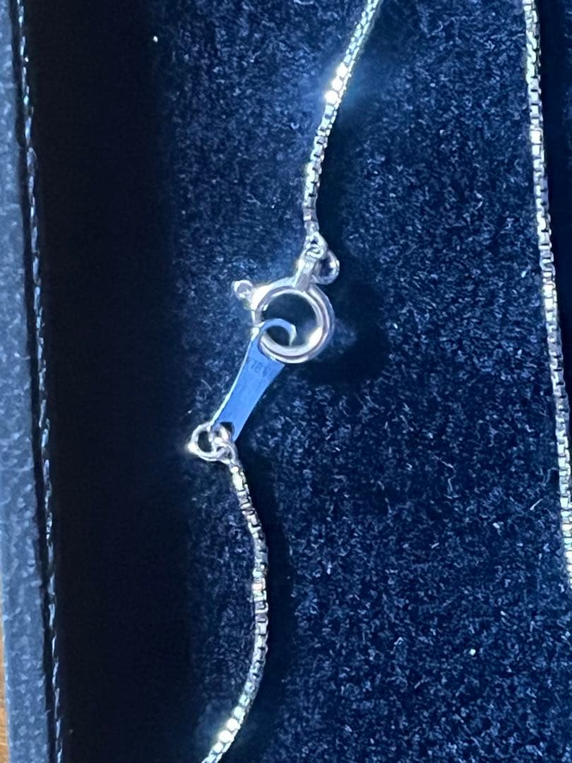 K18WG ダイヤモンドネックレス 0.20ct 保証書あり 未使用