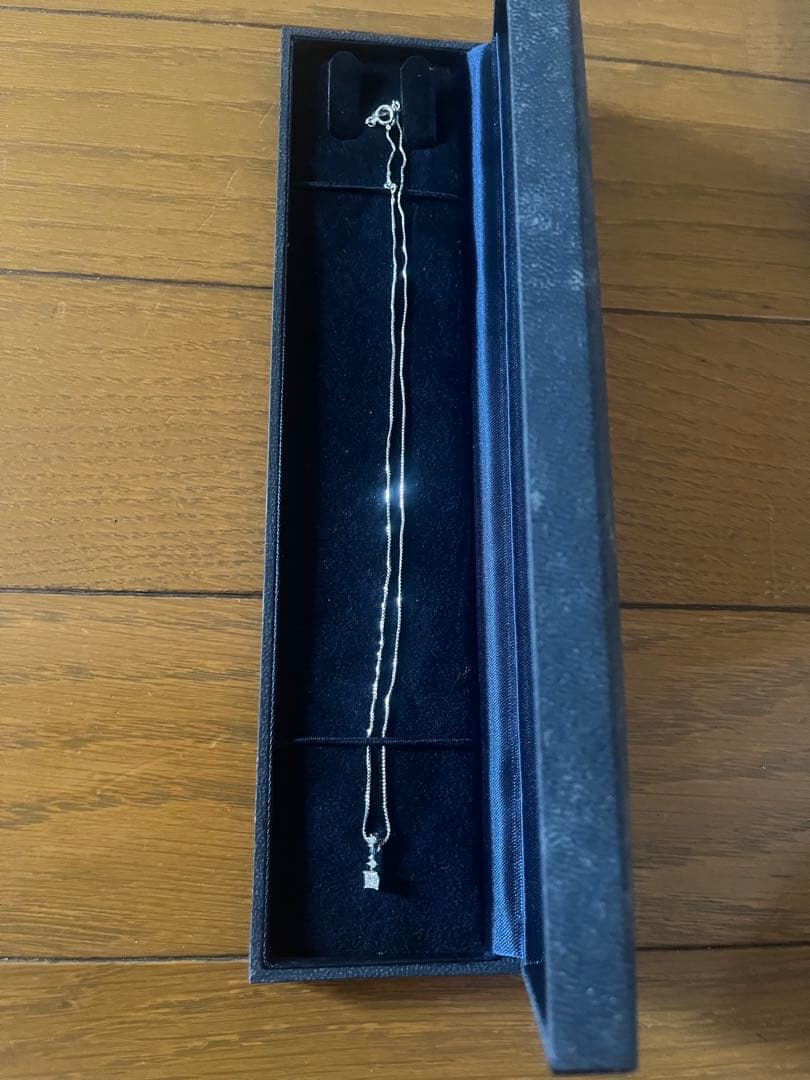 K18WG ダイヤモンドネックレス 0.20ct 保証書あり 未使用