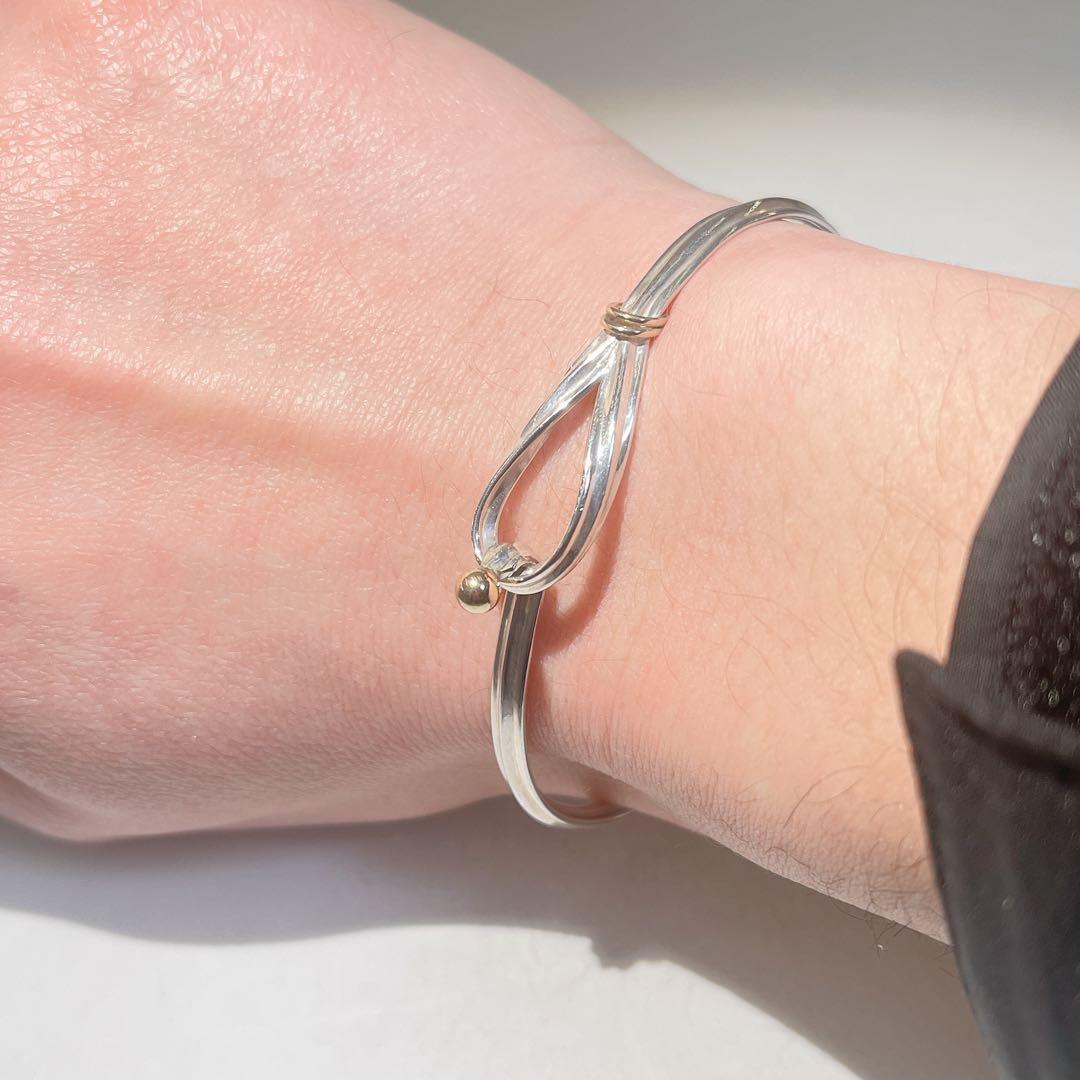 メンズ ティファニー ツイストフック コンビバングル 925 750 - メルカリ