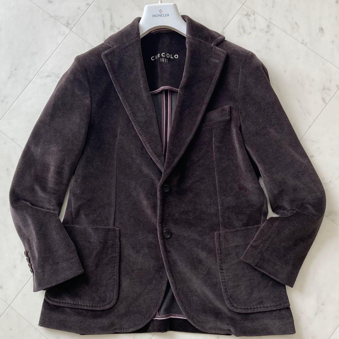 美品 CIRCOLO 1901 ベロア テーラードジャケット 48 - メルカリ
