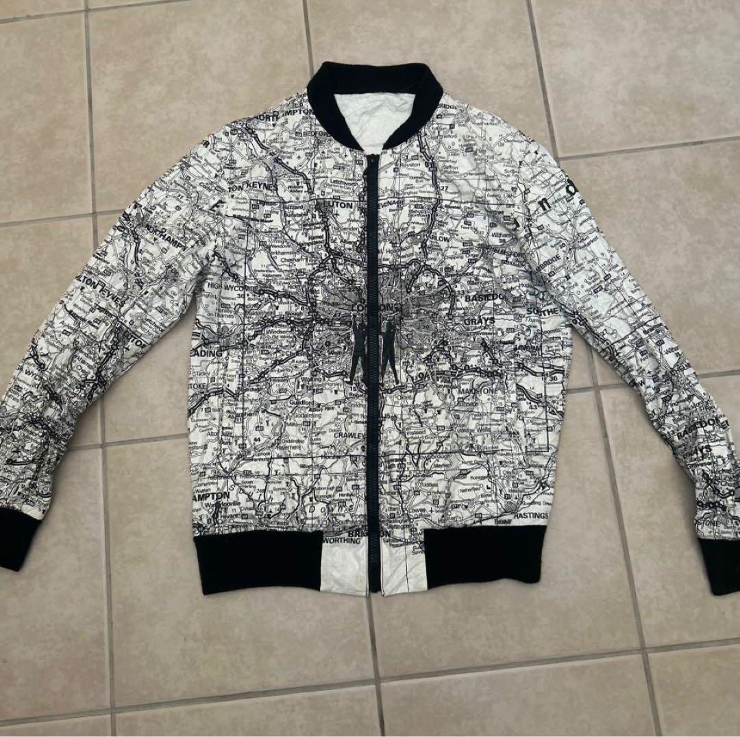 ナンバーナイン ペーパー 地図柄 ブルゾン ドリーム期 - メルカリ