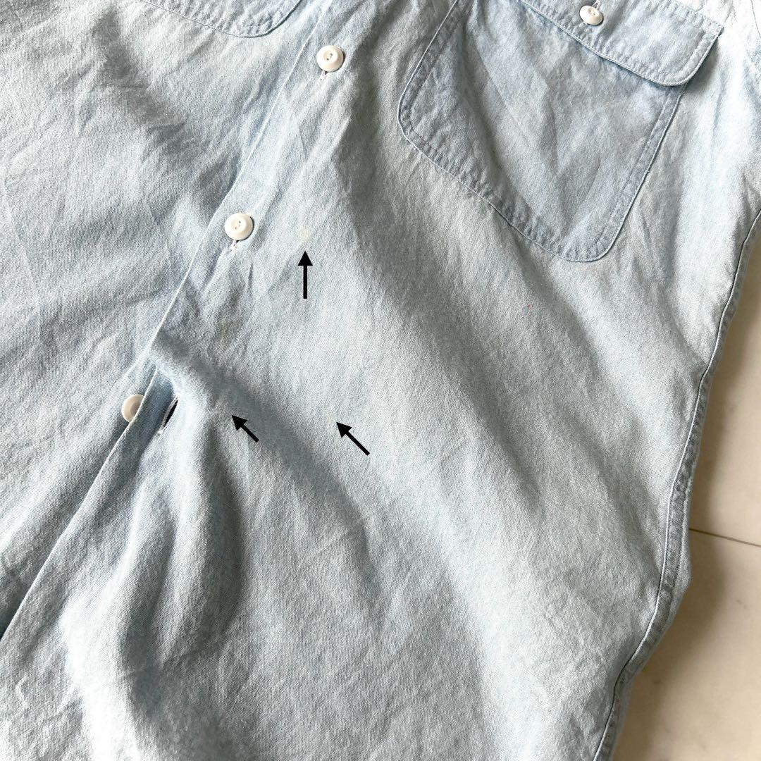 美品 マディソンブルー マダム ワークシャツ シャンブレー ライト