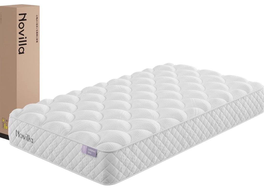 マットレス セミダブル 天然ラベンダー生地 安眠を促す 硬めコイル 高反発 ライズ東京 極厚 マットレス セミダブル 14cm スリープマジック 高反発