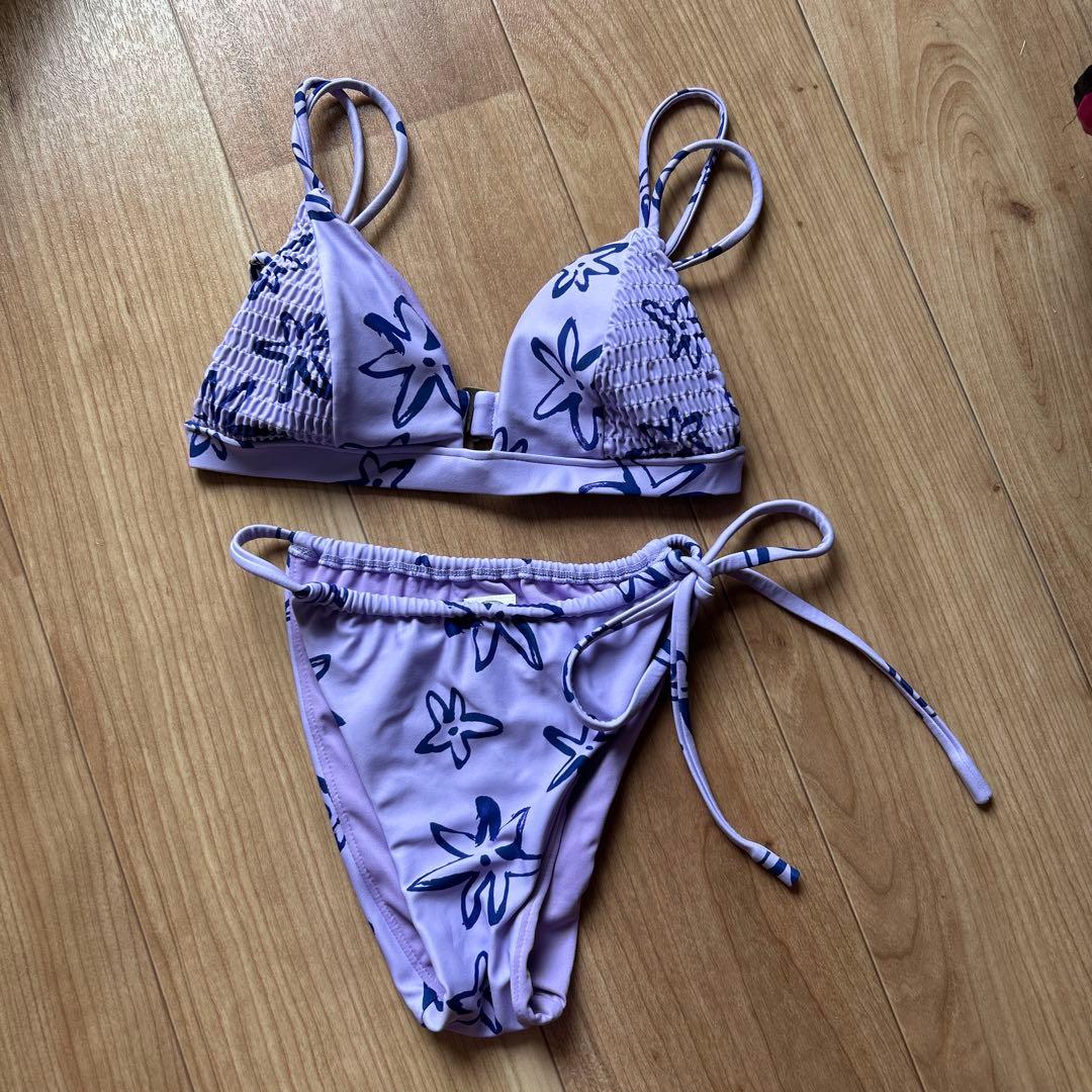 らりちゃALEXIASTAM 水着 セット 上下S ALEXIA STAM（アリシアスタン） 水着 Charlie / クロップドキャミTOP