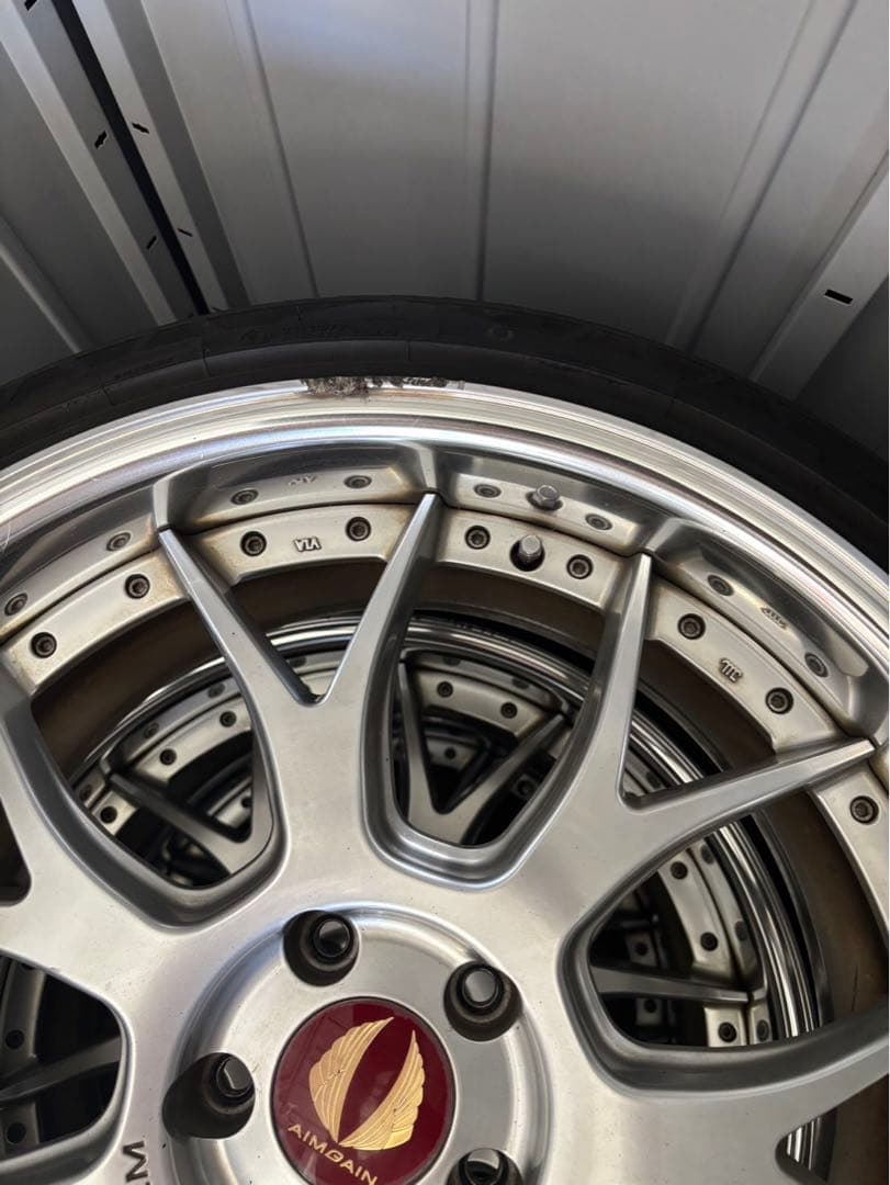 v*イ様 エイムゲイン 20インチ ホイールセット スペーサーロックナット