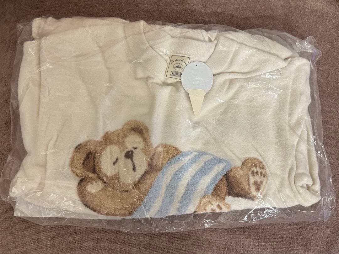 ジェラートピケ ダッフィー ルームウェア ホワイト ジェラート ピケプロデュースのルームウェア！東京ディズニーシー