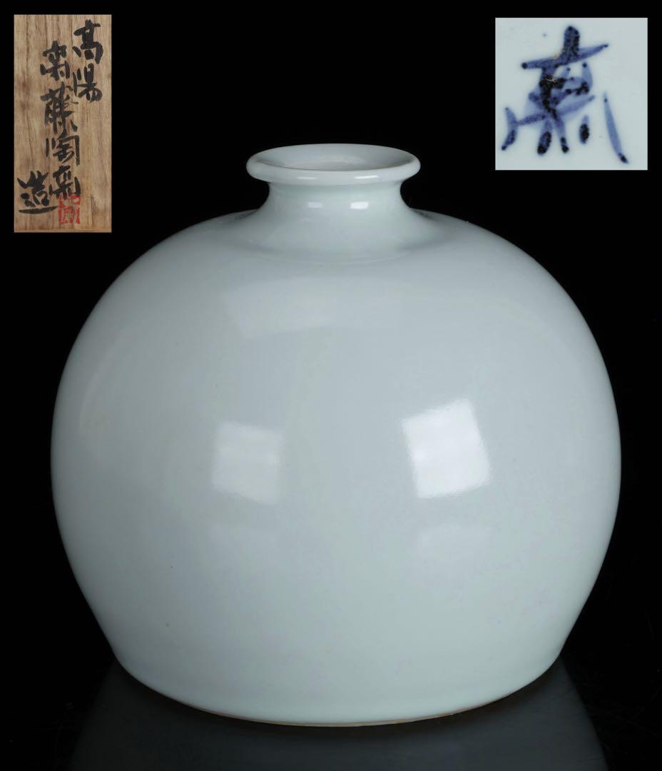 【泥裏珠光 初代 斎藤陶斎（三郎）】白磁壺 共箱 花器 花瓶 飾壺 骨董 古美術 陶磁器の壺とは｜形状の種類と名称、歴史を解説