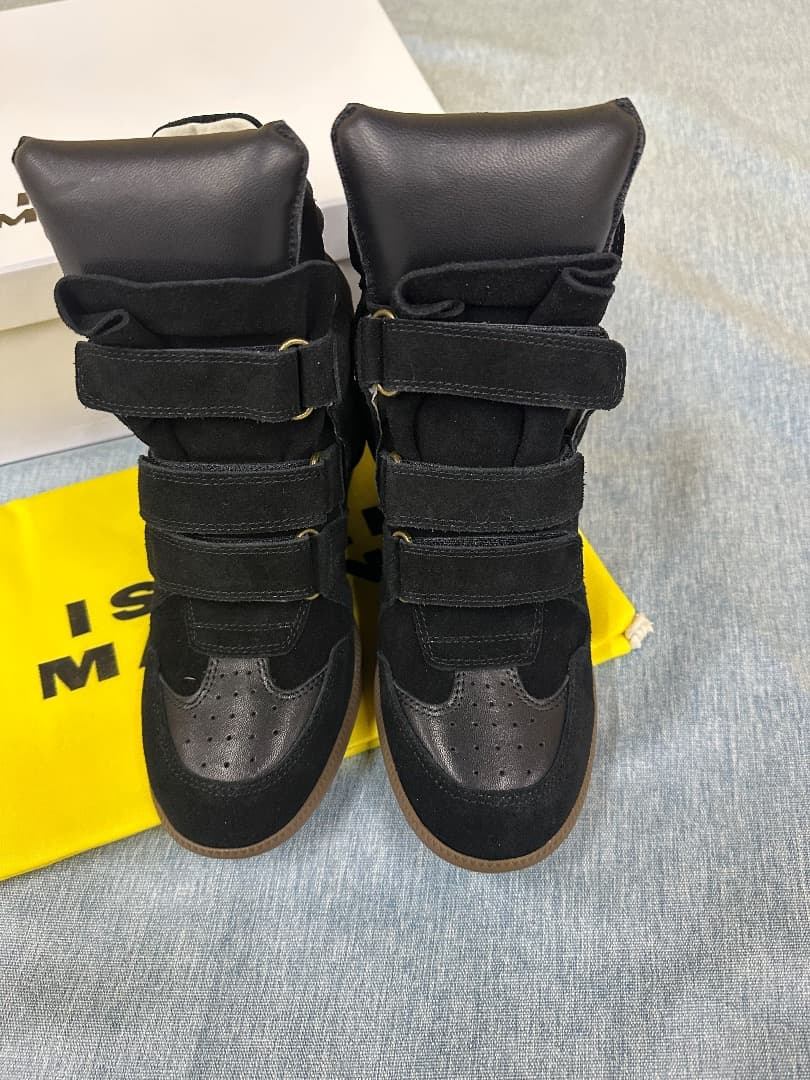 isabel marant インヒールスニーカー ブラック 38 - 靴最新