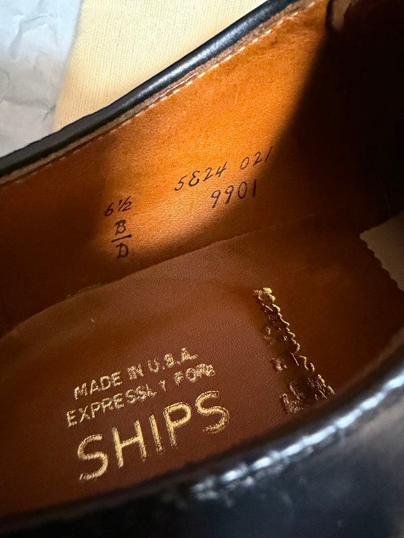 【週末限価格】【2025年12月購入】Alden 9901 コードバン　6.5D