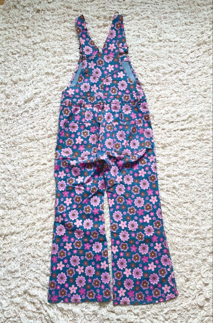 キャンディストリッパー 花 総柄 デニム オーバーオール 2 デニム