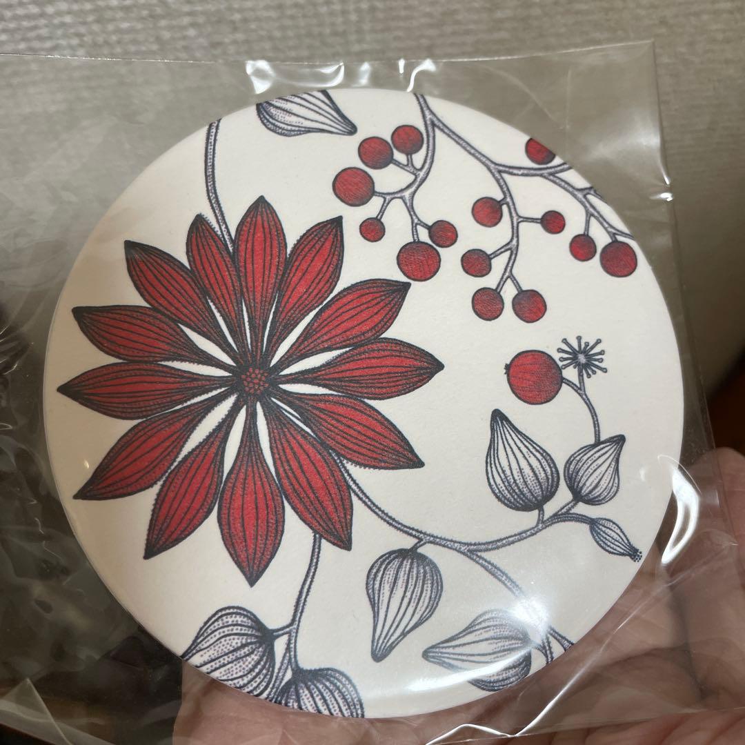 Arabia Runo アラビア ルノ ジャー蓋付 0.25L コースター付き