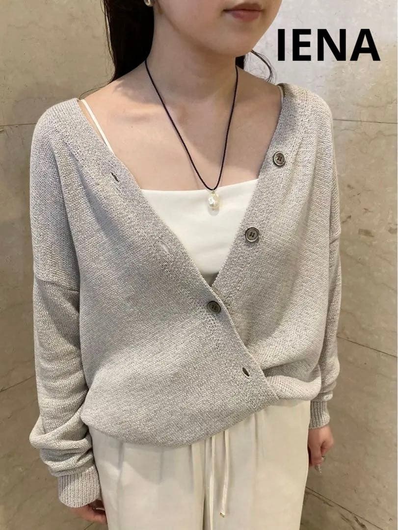 IENA イエナ テープヤーン 2WAYカシュクールカーディガン - メルカリ