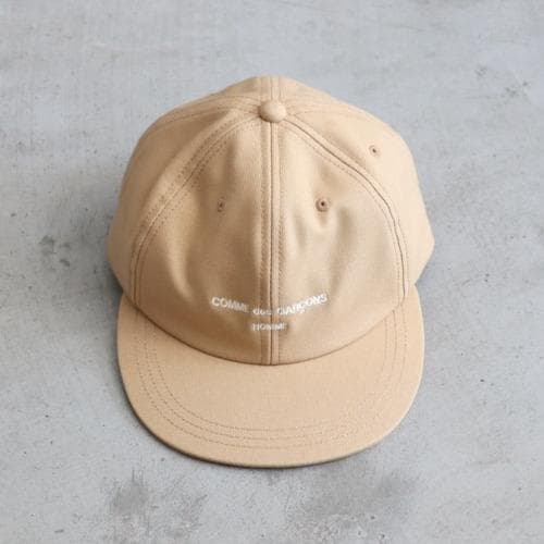 COMME des GARCONS HOMME LOGO CAP ベージュ - メルカリ