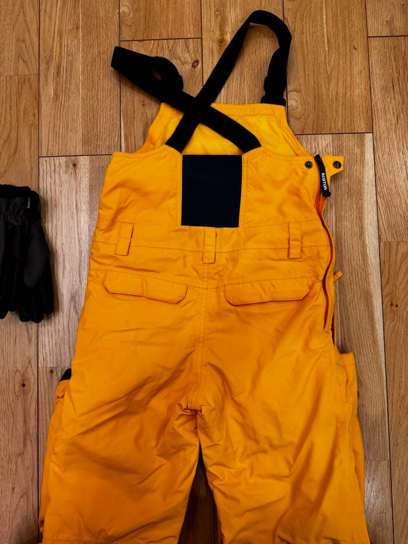 BURTON イエロー ビブパンツ キッズ M 140cm