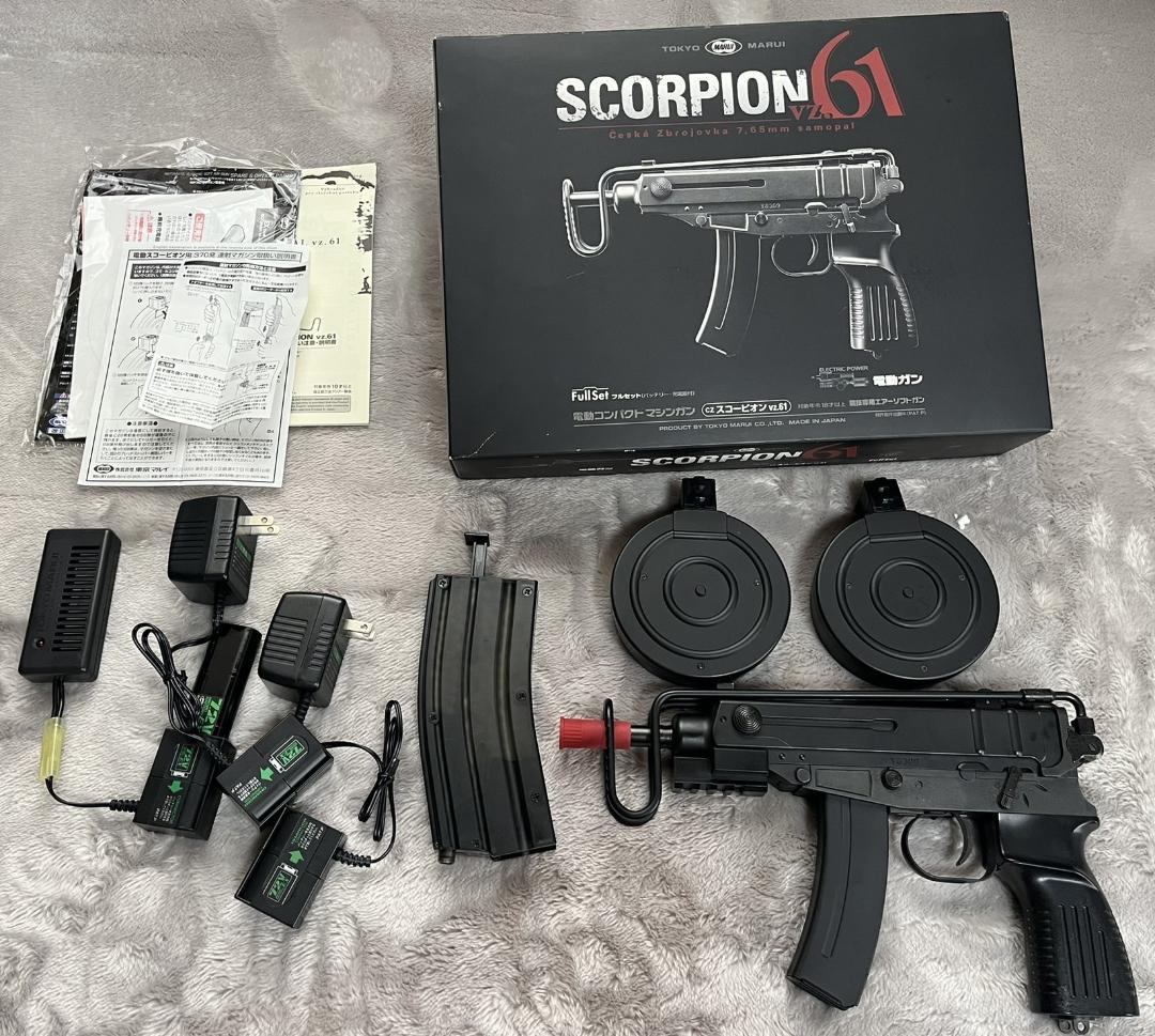 東京マルイ SCORPION61 電動コンパクトサブマシンガンセット Amazon.co.jp: 電動コンパクトマシンガン スコーピオン Vz61 フル