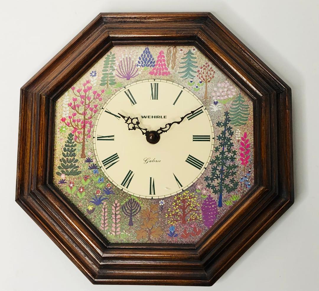 未使用品 WEHRLE Gallery Clock ウエラ社 掛時計 希少品-海外への送料無料