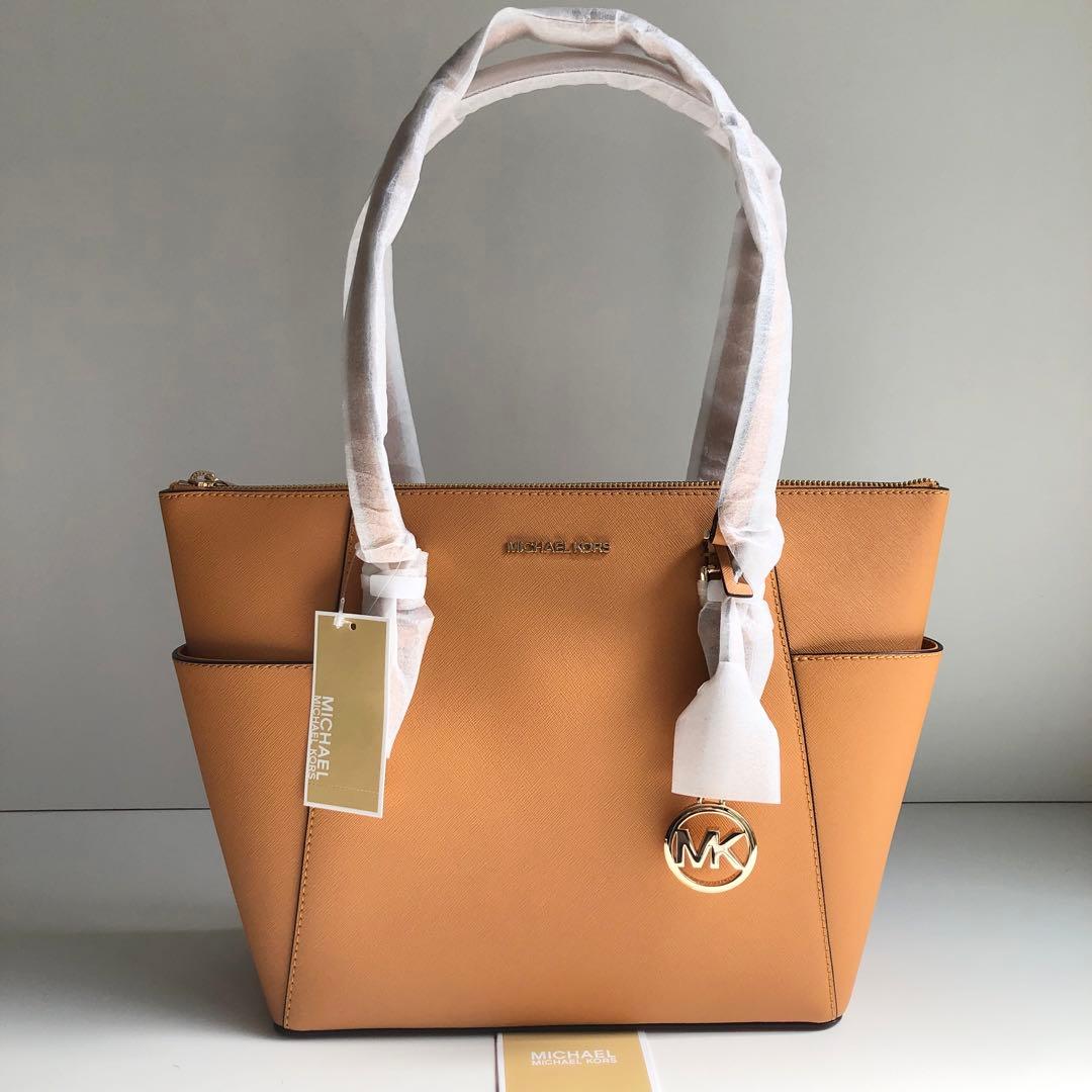 新品 MICHAEL KORS マイケルコース トートバッグ レザー オレンジ