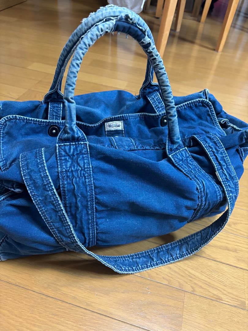 スペシャル]初期 PORTER 吉田カバン デニムボストンバッグ 藍染 - メルカリ
