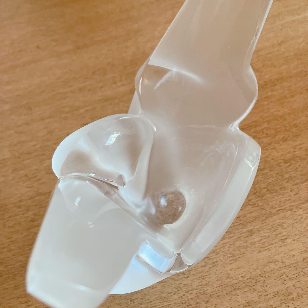 ラリック 花瓶 フラーベース ハト 鳥 箱付き シルヴィー フロステッド