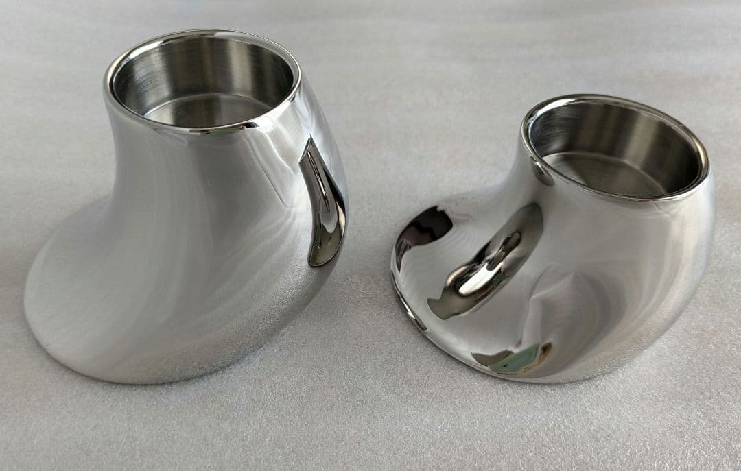 ジョージジェンセン キャンドルホルダー2個セット 50mm 70mm コブラ