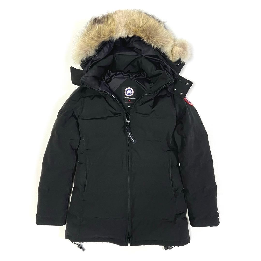 カナダグース ベルビルパーカ ダウンコート フード ファー ブラック M CANADA GOOSE（カナダグース） BELLEVILLE PARKA ベルビルパーカ
