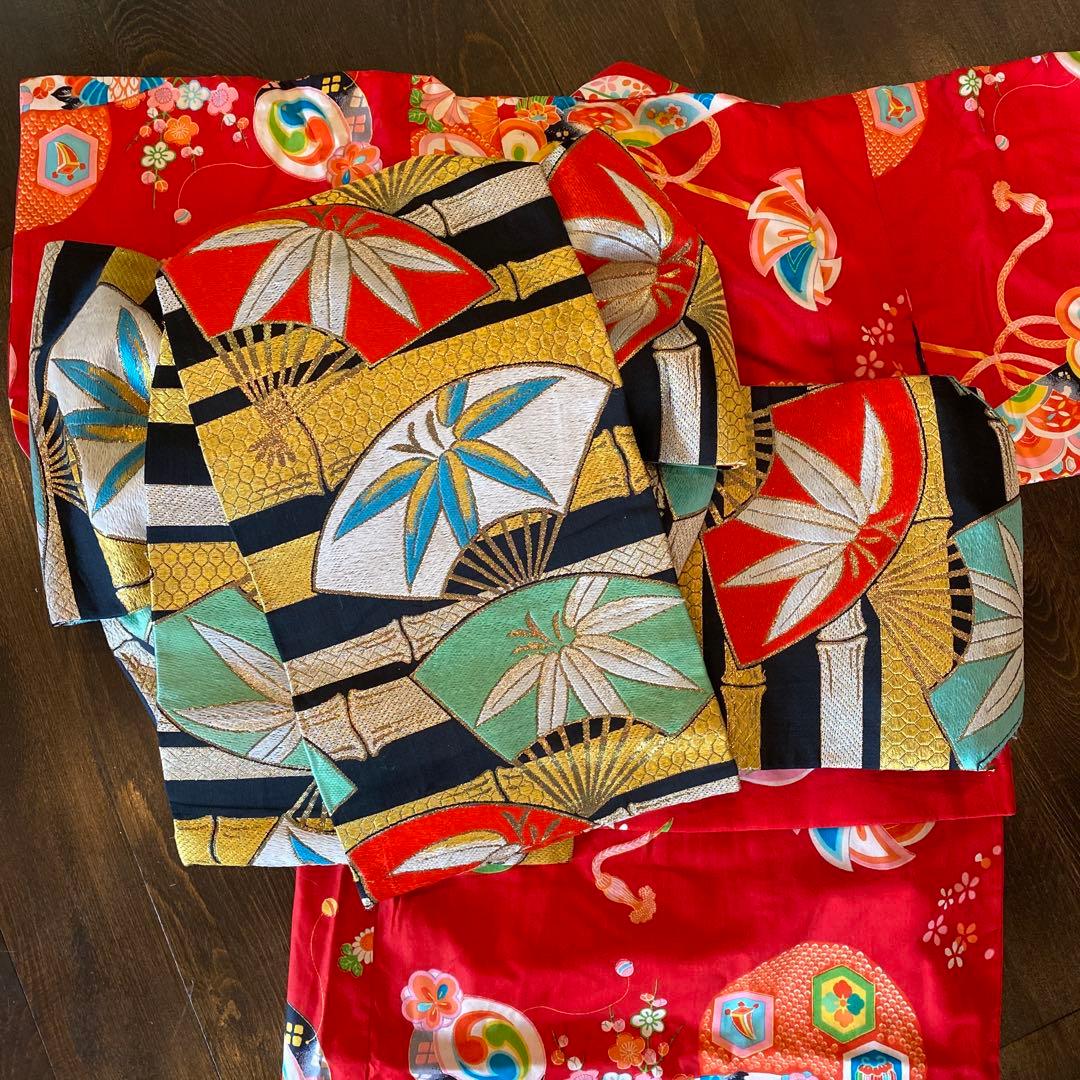 専用ハンドメイド だらり帯 七五三 作り帯 五歳〜七歳 アンティーク